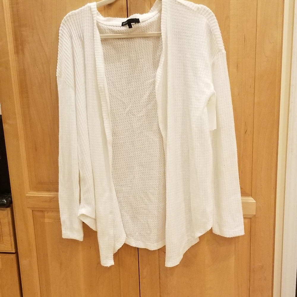 Gibson Waffle Knit Button Down Cardigan NWT SZ S